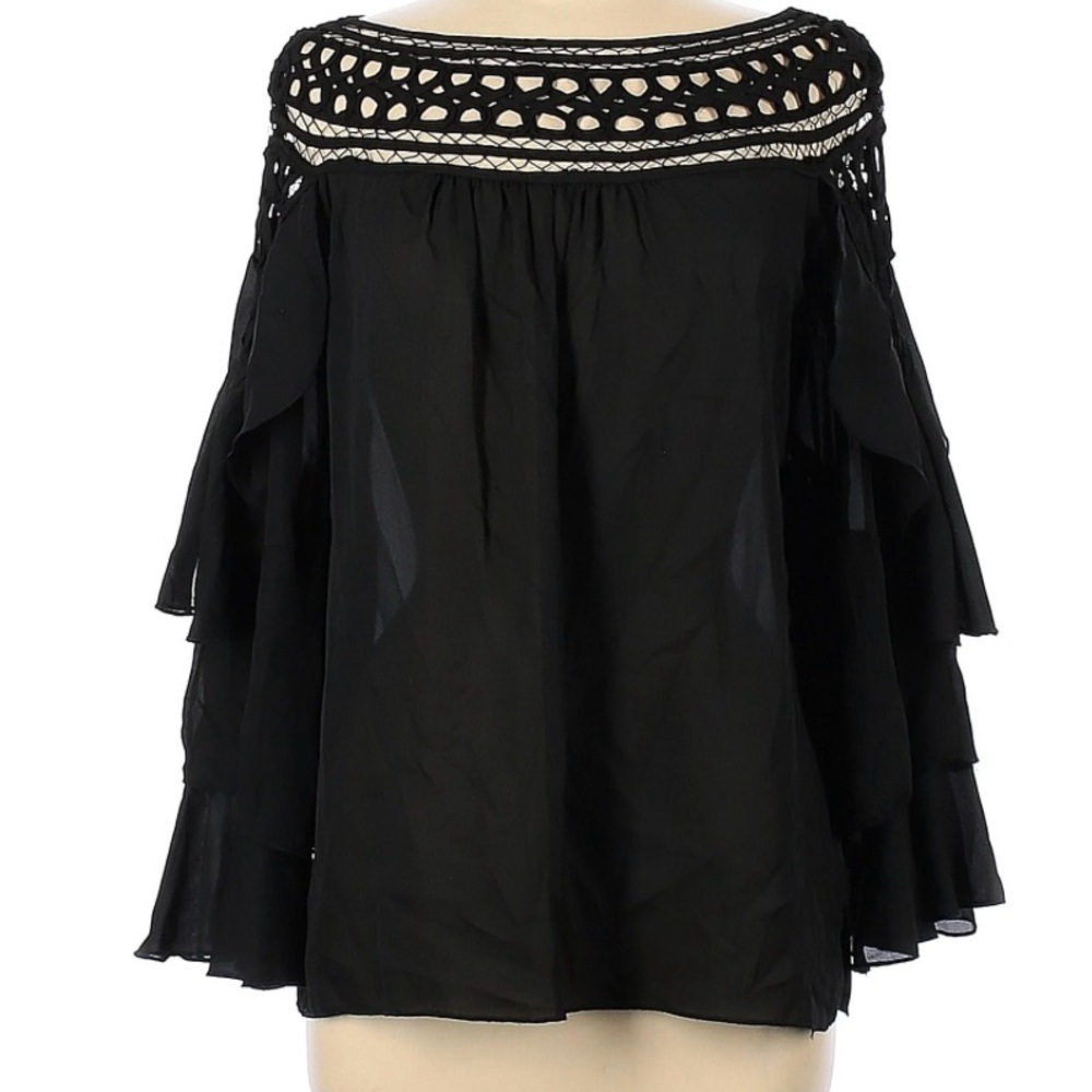 Si style women’s designer blouse/top black size 3XL